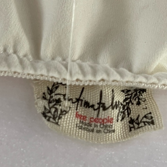 Free People Ruched Bodysuit in Cream - Picture 6 of 6